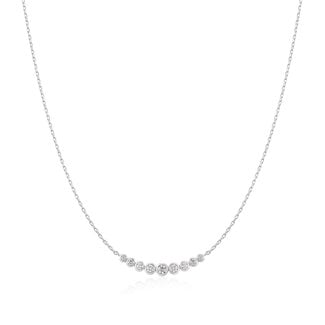 Anker schakelketting zilver 45 cm