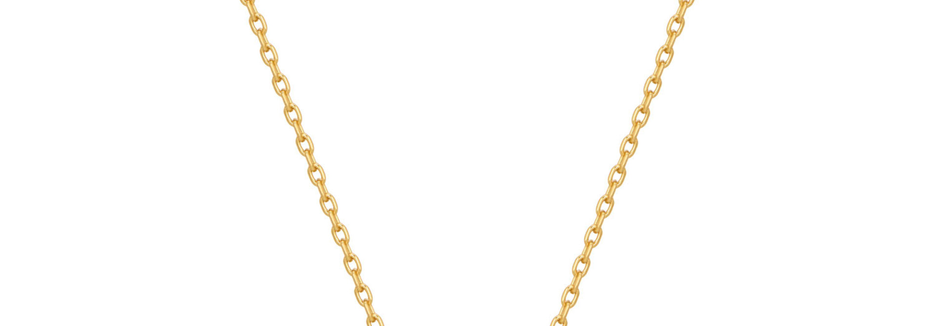 Gold Revers Moon Necklace