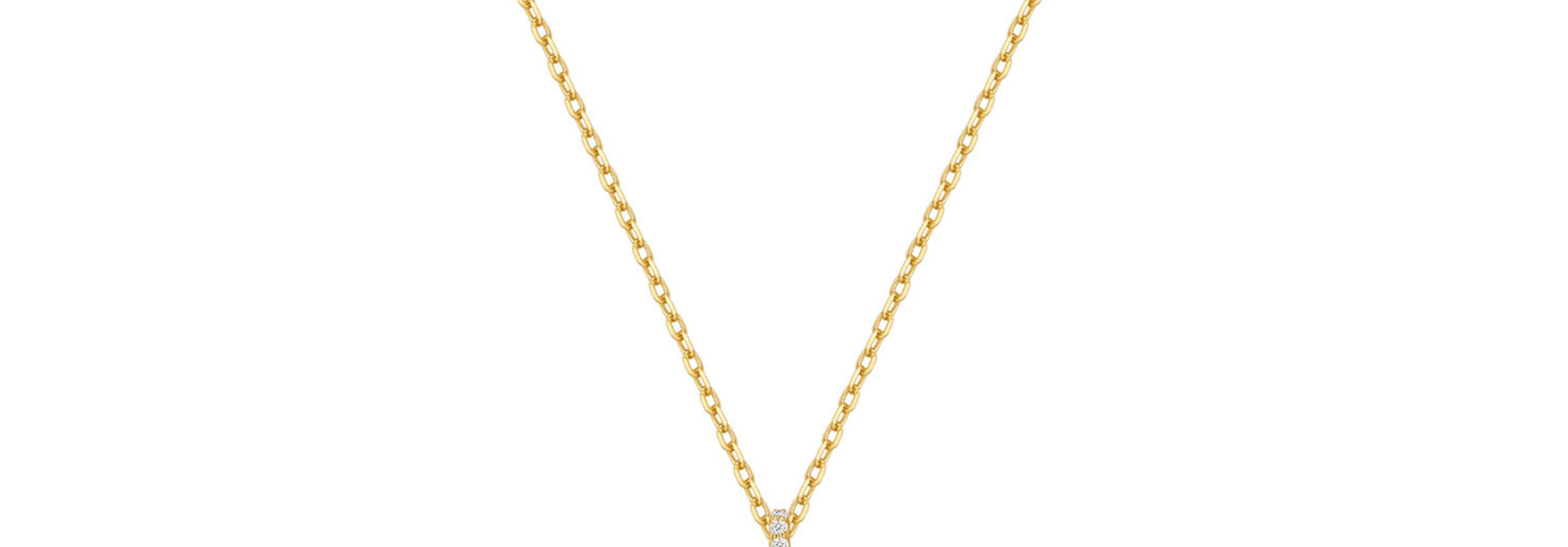 Gold Pearl Halo Evil-Eye Neckl.