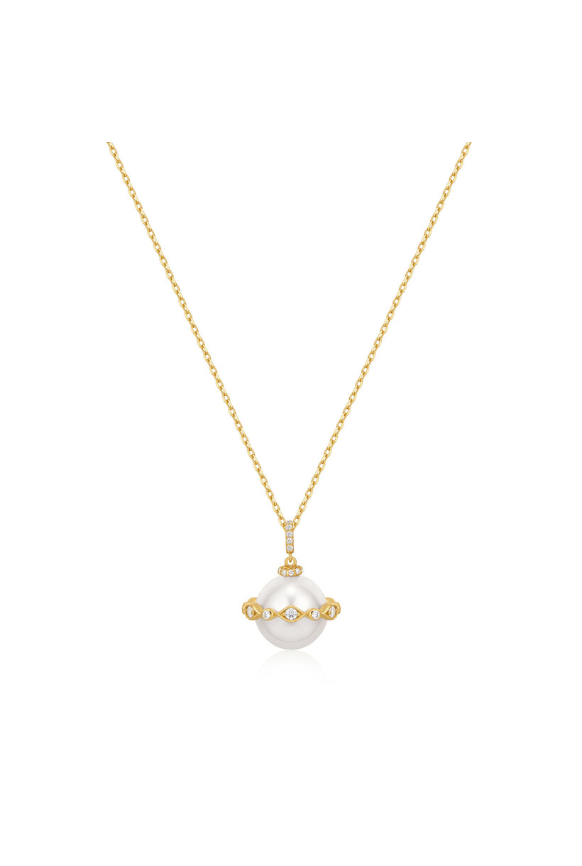 Anker schakelketting goudverguld 50 cm