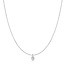 Zilveren anker schakelketting met zirkonia steentjes 48 cm