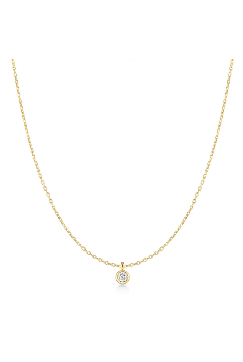 Anker schakelketting goudverguld 48 cm