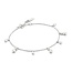 Zilveren armband met hangende druppelvormige zirkonia 18,5 cm