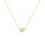 Ketting met organische kiezelvorm goudverguld 45,5 cm