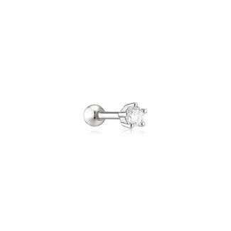 Barbell met zirkonia zilver 2,7 mm