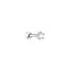 Barbell met zirkonia zilver 2,7 mm