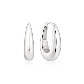 Bolle oorringen zilver 20 mm