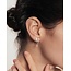 Zilveren bolle oorknopjes met pavé zirkonia 9 mm