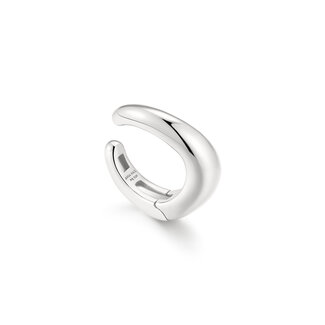 Golvende ear cuff zilver 9 mm