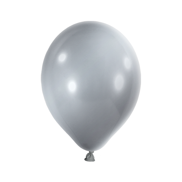 10 Ballonnen – 12 inch – Metallic – Silver