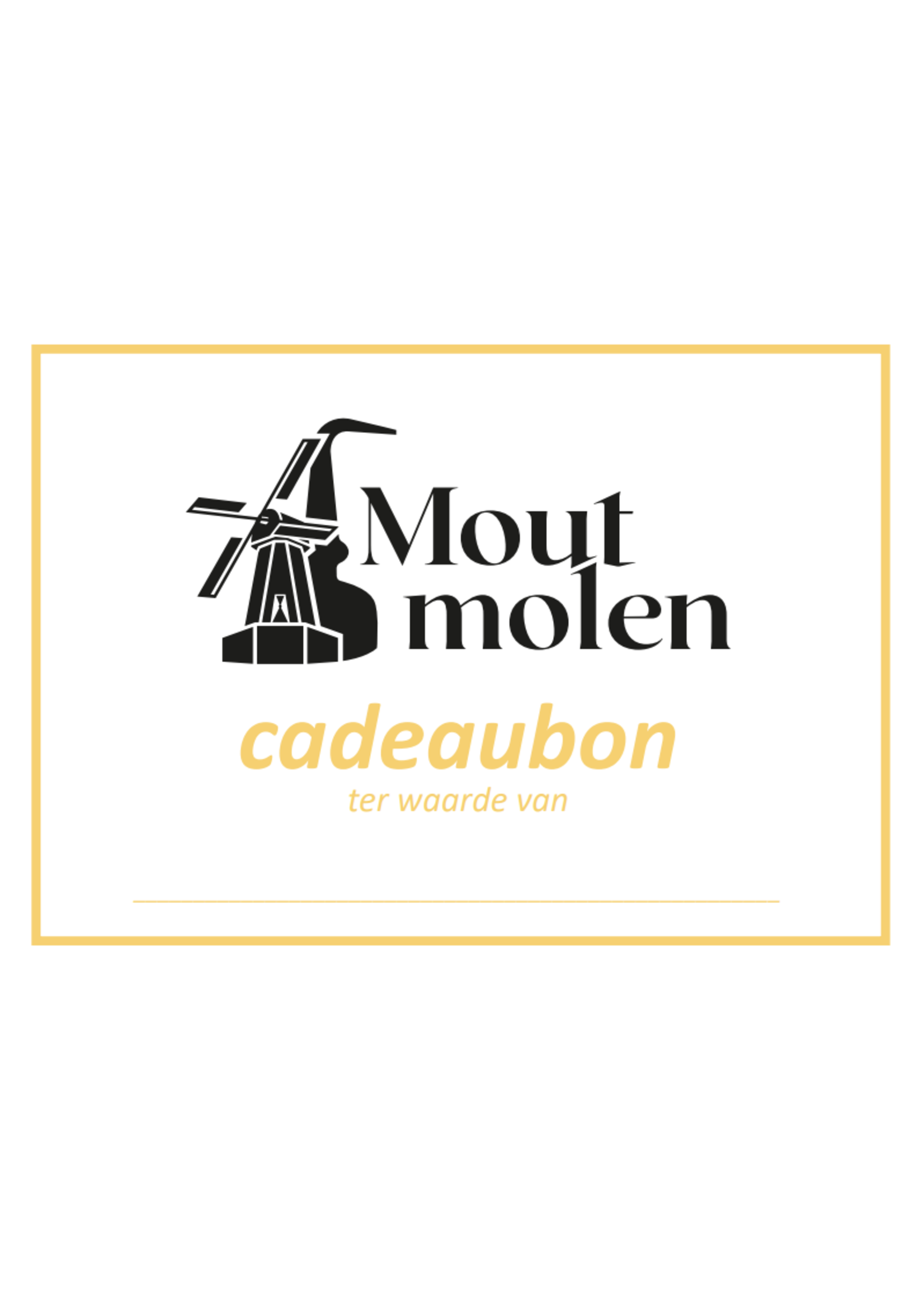 Moutmolen Cadeaubon Moutmolen