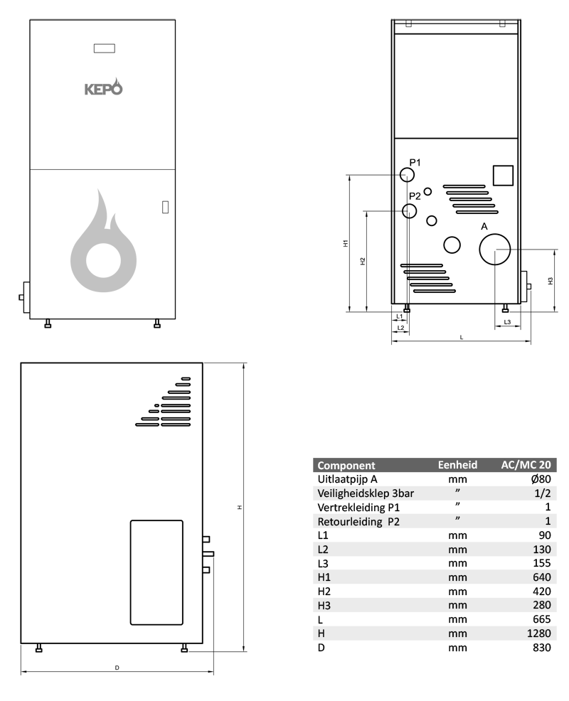 Kepo Kepo MC 20 (20kW) - Pelletkessel