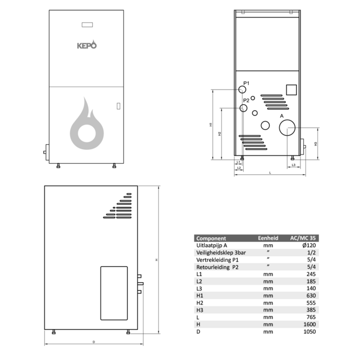 Kepo Kepo MC 35 (35kW) - Pelletketel