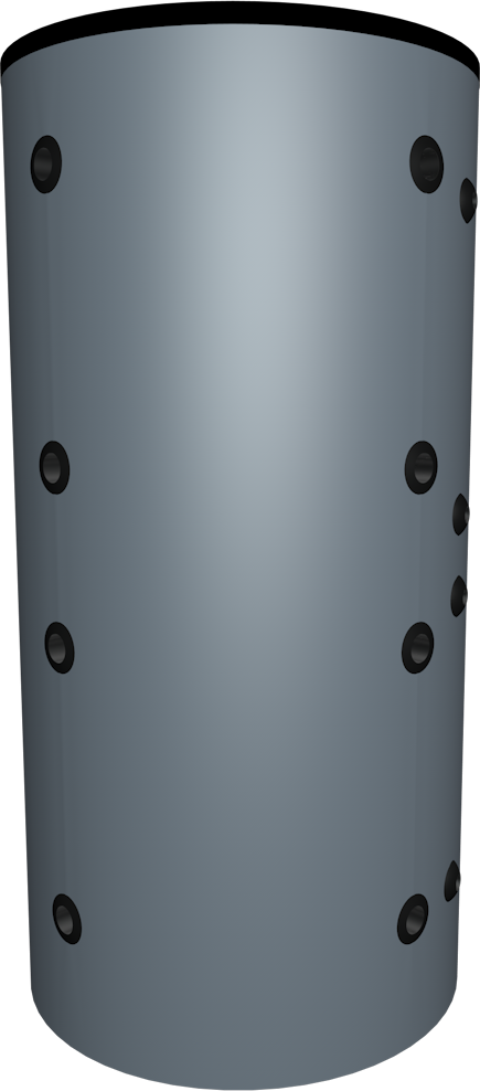 BNS FHS-WT1 - Buffervat 1000L met tapwaterspiraal en 1 warmtewisselaar