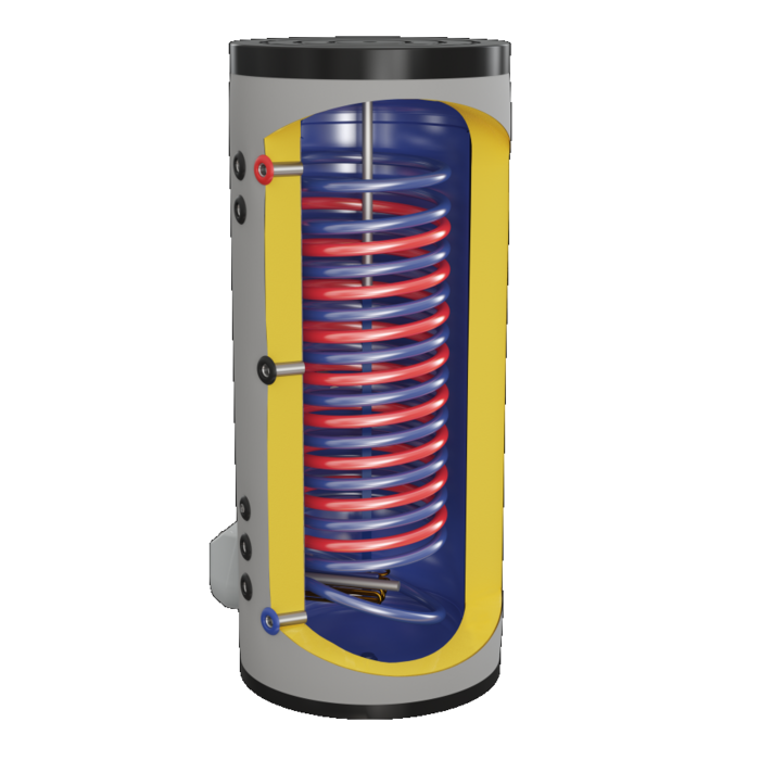 Complete zonneboilerset - 1x 30HP + Tapwaterboiler 300L met 2 warmtewisselaars