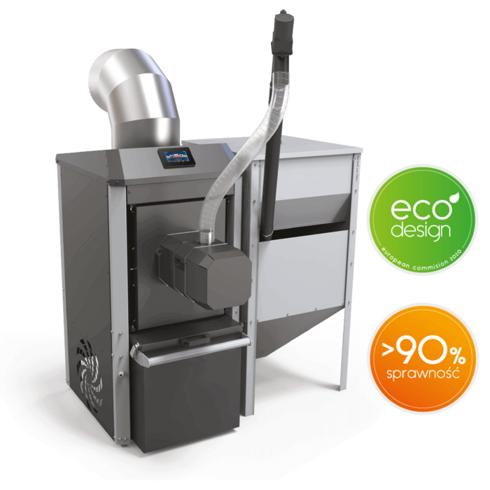 Kipi Ventura 150 (150 kW) - Luchtverwarming pelletketel