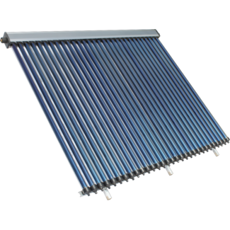 Complete zonneboilerset - 1x 30HP + Buffervat 300L met 1 tapwaterspiraal en 1 warmtewisselaar