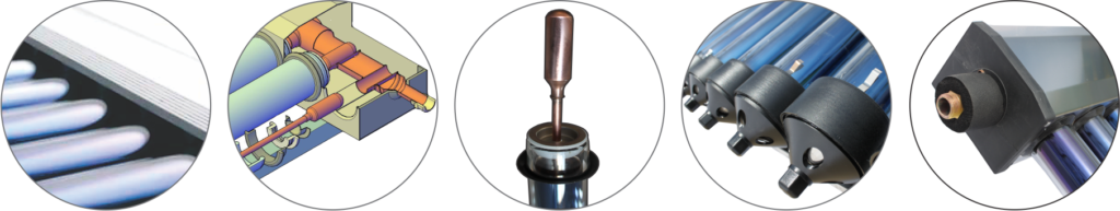 Komplettes Solarboiler-Set - 2x 30HP + Pufferspeicher 500L mit 1 Trinkwasserregister und 2 Wärmetauscher