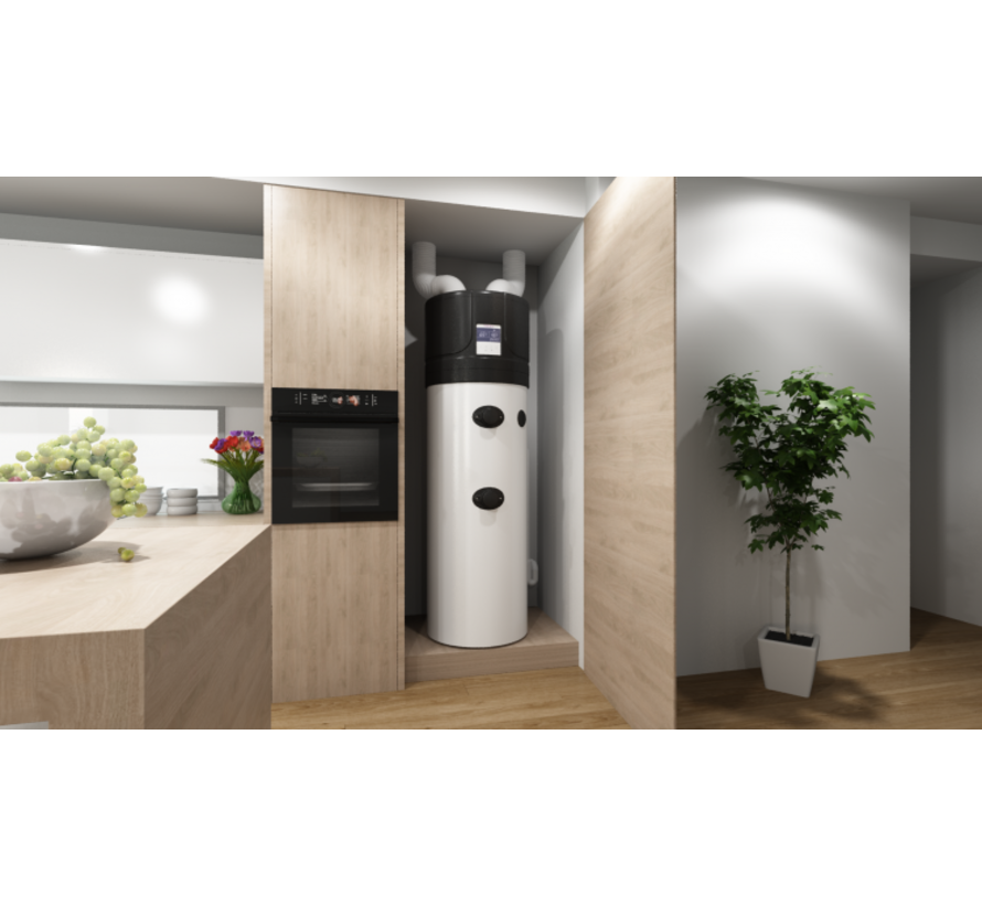 TESY Tesy AquaThermica HPWH 2.1 260 U 02 - 260L Warmtepompboiler (zonder warmtewisselaar)