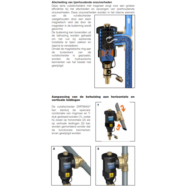 Caleffi Caleffi 5453 DIRTMAG® - Magnetische vuilafscheider 28mm knel
