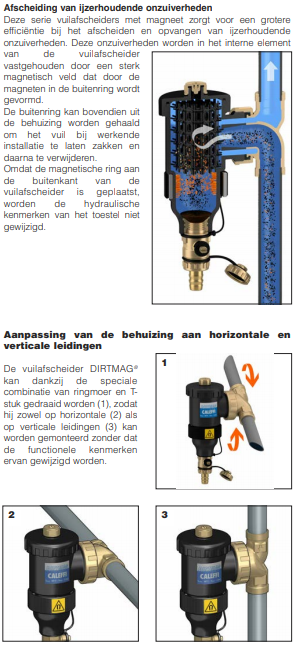 Caleffi Caleffi 5453 DIRTMAG® - Magnetische vuilafscheider 28mm knel