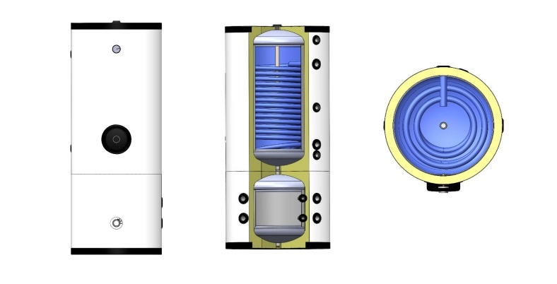 ALPS EXCLUSIVE WKB-HV-300/100L - Combinatieboiler 300/100L
