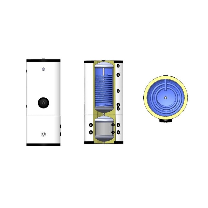 ALPS EXCLUSIVE WKB-HV-300/200L - Combinatieboiler 300/200L