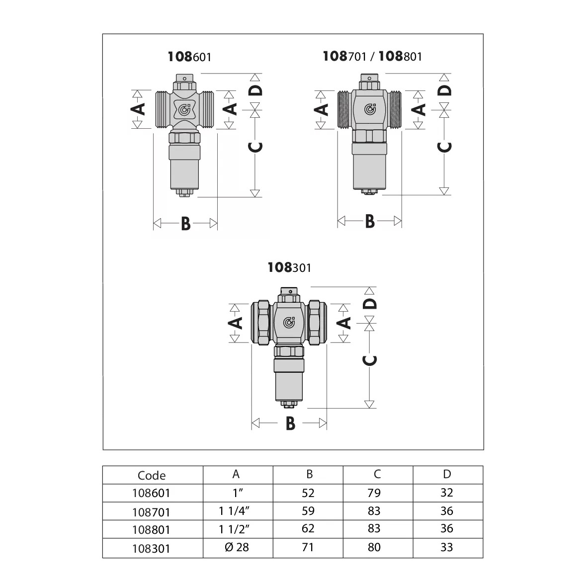 Caleffi Caleffi iStop 1″ - Warmtepomp Vorstbeveiligingsklep
