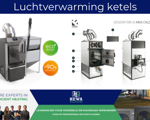 Uitgelicht - Diverse luchtverwarming ketels van Kipi en Fabbri