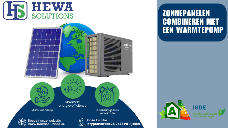 Zonnepanelen combineren met een warmtepomp