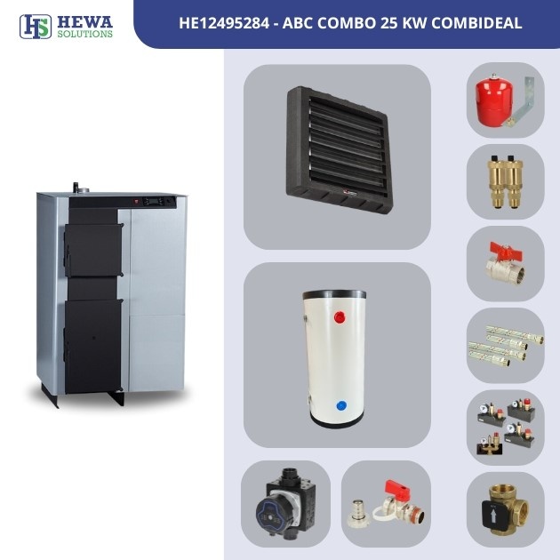 HeWa Solutions ABC Combo 25 (25KW) - Bedrijfsverwarming Combinatiedeal