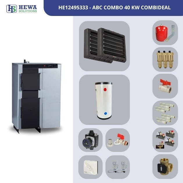 HeWa Solutions ABC Combo 40 (40 kW) - Bedrijfsverwarming Combinatiedeal