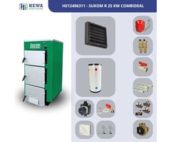 HeWa Solutions SUKOM R25 25 kW Holzpellet - Kombi-Angebot für gewerbliche Heizungen