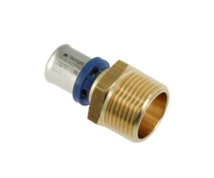 Bonfix BONFIX 2000264 - Perskoppeling recht - Messing - 20 x 1" G M