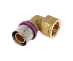 Bonfix BONFIX 2001155 - Perskoppeling knie 90° - Messing - 26 x 1" G F