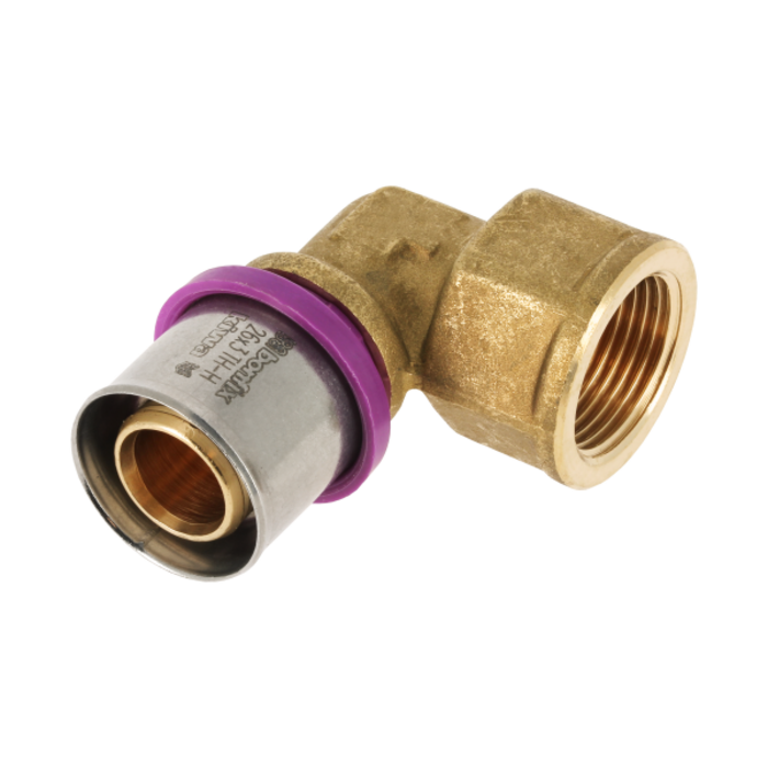 Bonfix BONFIX 2001145 - Perskoppeling knie 90° - Messing - 26 x 3/4" G F