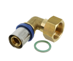 Bonfix BONFIX 2002105 - Presskupplung Knie 90° - Messing - 20 x 3/4'' G F