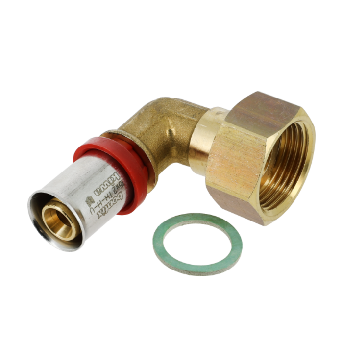 Bonfix BONFIX 2002103 - Presskupplung Knie 90° - Messing - 16 x 3/4'' G F