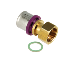 Bonfix BONFIX 2002040 - Pressfitting gerade - Messing - 26 x 1'' G F