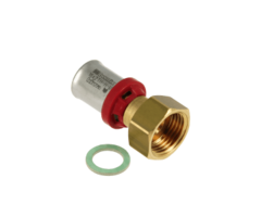 Bonfix BONFIX 2002010 - Pressfitting gerade - Messing - 16 x 3/4'' G F