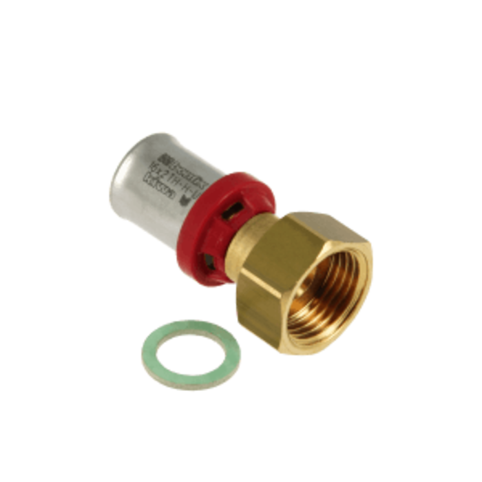 Bonfix BONFIX 2002010 - Pressfitting gerade - Messing - 16 x 3/4'' G F