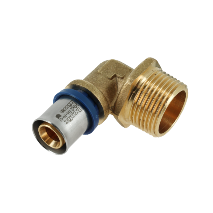 Bonfix BONFIX 2001037 - Steckkupplung gewinkelt 90° - Messing - 20 x 1" G M