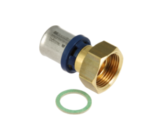 Bonfix BONFIX 2002020 - Pressanschluss gerade - Messing - 20 x 3/4'' G F