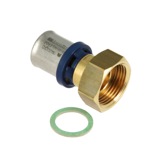 Bonfix BONFIX 2002020 - Pressanschluss gerade - Messing - 20 x 3/4'' G F