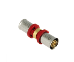 Bonfix BONFIX 2000110 - Alu-pers rechte koppeling - 16 x 16 mm