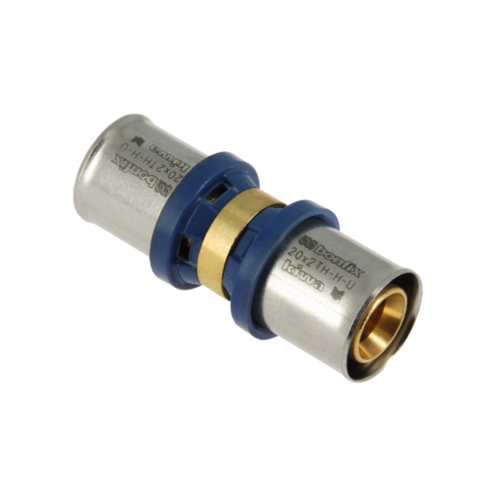 Bonfix BONFIX 2000120 - Alu-pers rechte koppeling - 20 x 20 mm