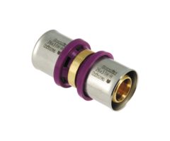 Bonfix BONFIX 2000135 - Alu-pers rechte koppeling - 26 x 26 mm