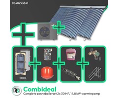 HeWa Solutions Combideal ZB48293841 - Complete zonneboilerset 500L + ALPS EXCLUSIVE AE-14803-MO-V2