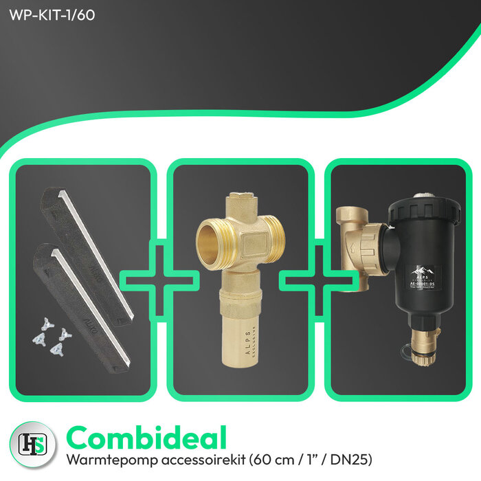 Zubehörsatz für Wärmepumpen (60 cm / 1“ / DN25)