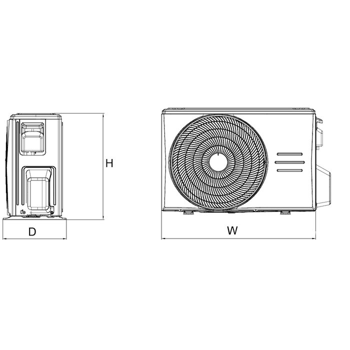 Lamborghini Caloreclima 09 - Monosplit Klimaanlage Wandgerät (2,5 kW / 9000 BTU)